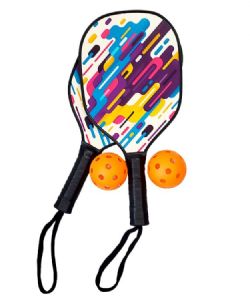 DANAPLAY - ENSEMBLE PICKLEBALL 2 RAQUETTES ET 2 BALLES